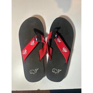 Vineyard Vines Ohio State Flip Flops Sandals Mens Size 7 NWOT NEW